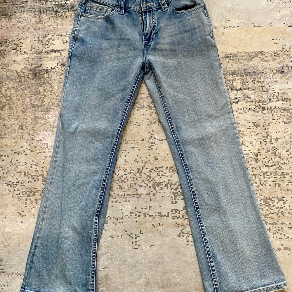 Rock & Roll Men's Double Barrel Relaxed Bootcut 32x32 Jeans Blue Denim